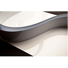 Chocolate Form Strips 1200mm x 75mm x 1mm cut strips white gloss upvc   (UPVC1200x75x1mm) 